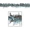Beistle 25ft. Light Blue & Brown Tissue Festooning, 2ct.